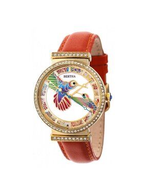 NWT Bertha Emily Crystal Ladies Watch